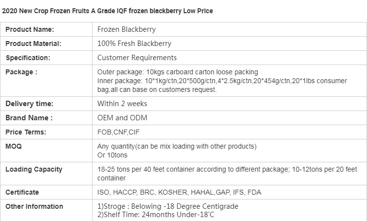 IQF Frozen Blackberry(图1)