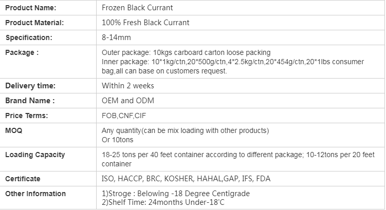 IQF Frozen Blackcurrant(图1)
