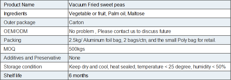 Vacuum Fried Sweet Peas(图1)